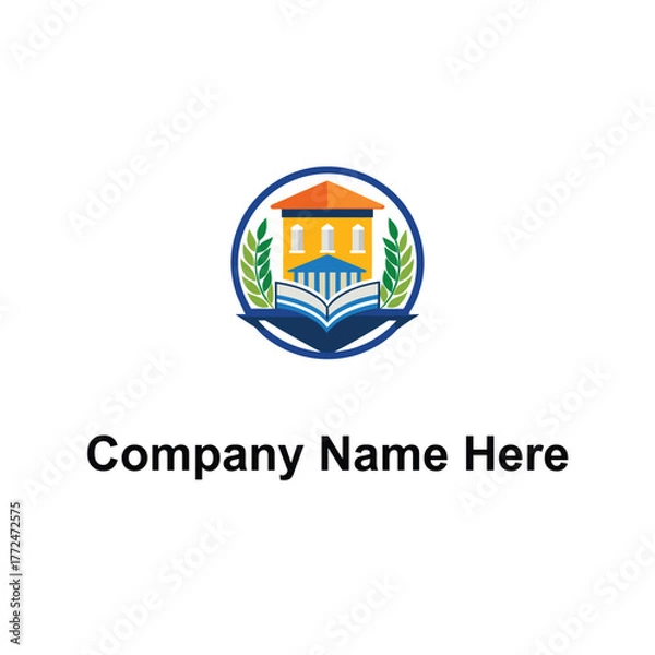 Fototapeta education logo