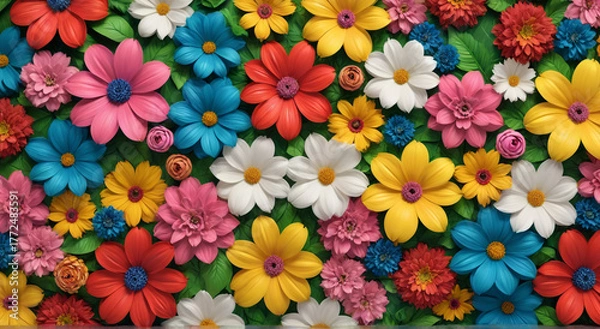 Obraz colorful flower background