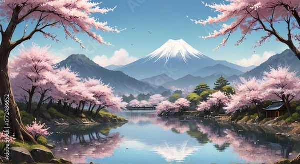 Fototapeta japanese cherry blossom