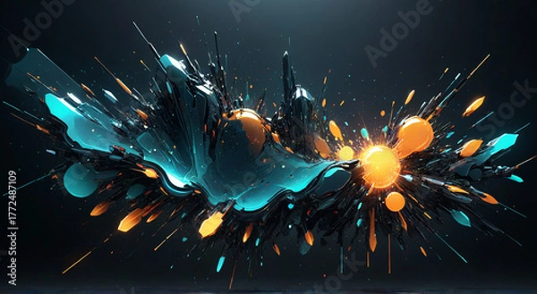 Fototapeta abstract blue background