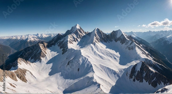 Fototapeta winter landscape in the mountains