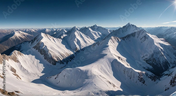 Fototapeta winter mountain landscape