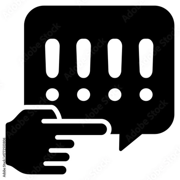 Obraz Command Glyph Black Icon