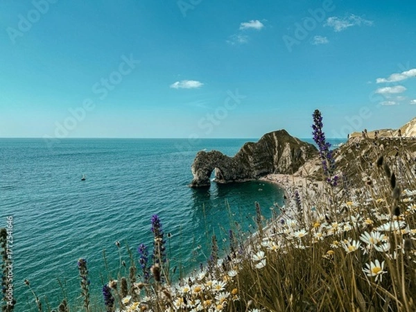 Fototapeta View the sea from shore