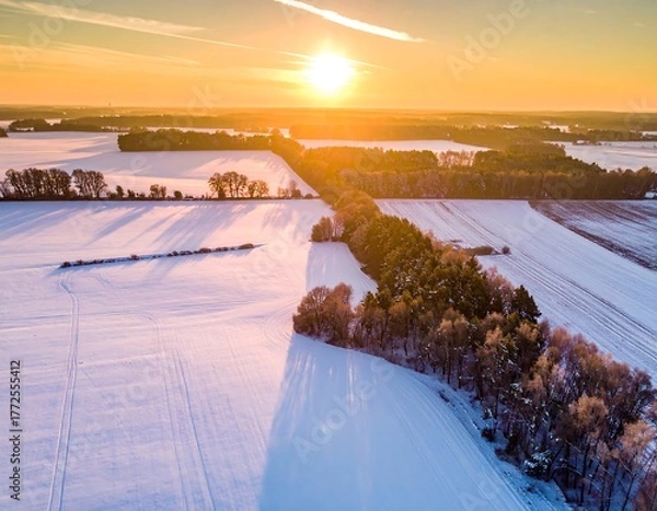 Obraz sunrise over the river