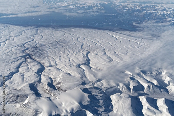 Fototapeta グリーンランドの自然　雪床
