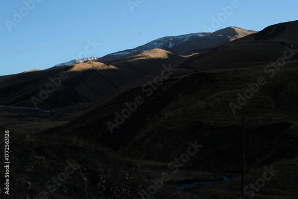 Obraz sunset in the mountains