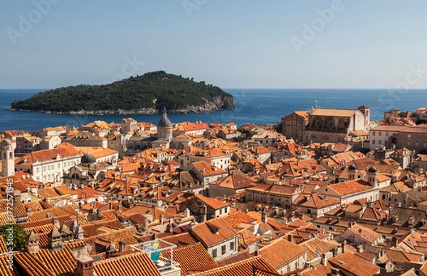 Obraz Dubrovnik old town panoramic view, Dalmatia, Croatia