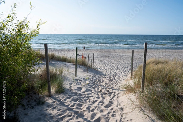 Obraz wejście na plażę
