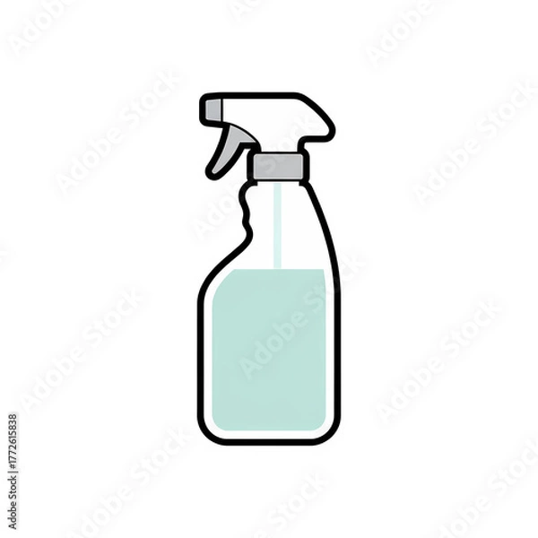 Obraz spray bottle vector illustration.