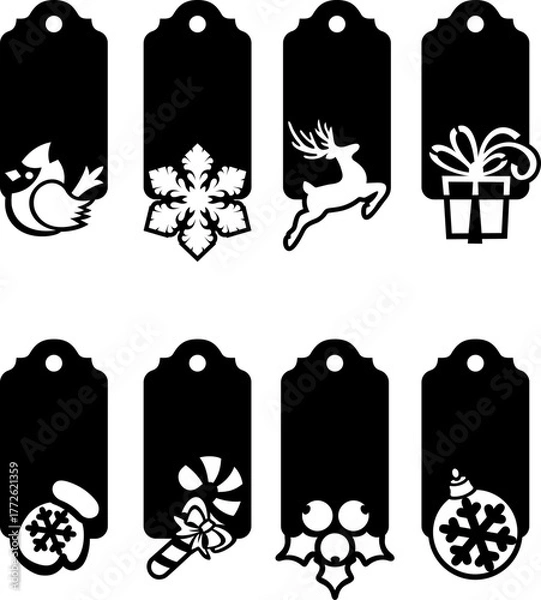 Obraz Set of Christmas tags