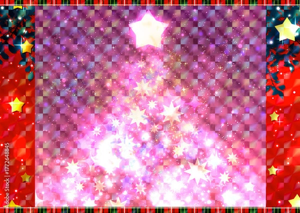 Obraz 壁紙　クリスマスデザイン　ホログラム