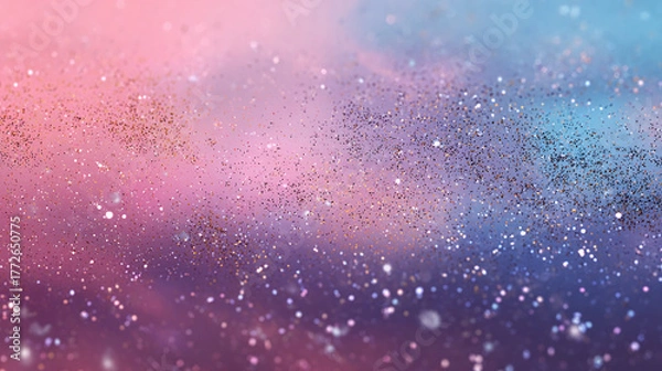 Obraz Abstract dreamy composition in pink and blue colors