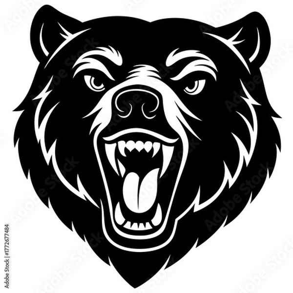 Fototapeta lion head vector