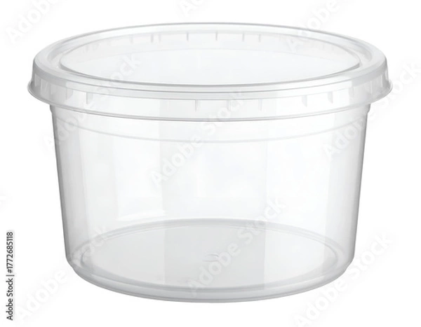 Obraz Blank plastic container mockup isolated on transparent background