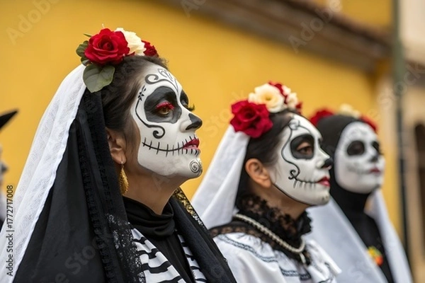 Obraz  vampire skull makeup 