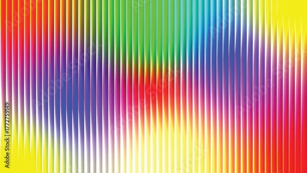 Obraz Neon Spectrum Lines – Futuristic Abstract Wallpaper