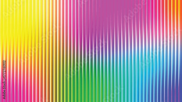 Obraz Vibrant Gradient Spectrum with Vertical Lines