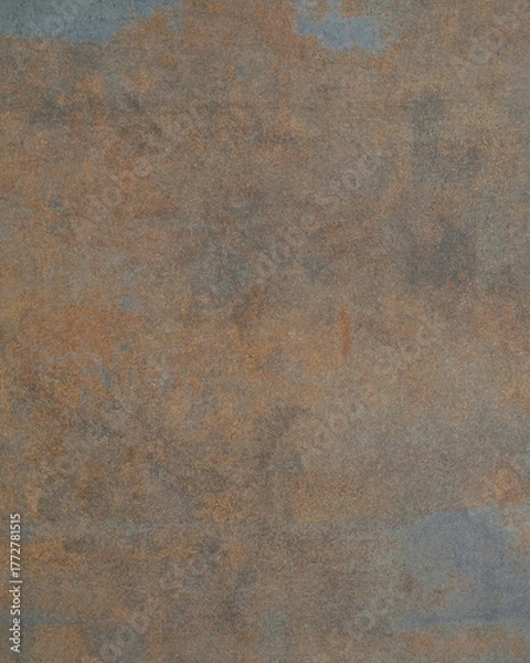 Fototapeta Textured rusty metal surface with patina and gradients