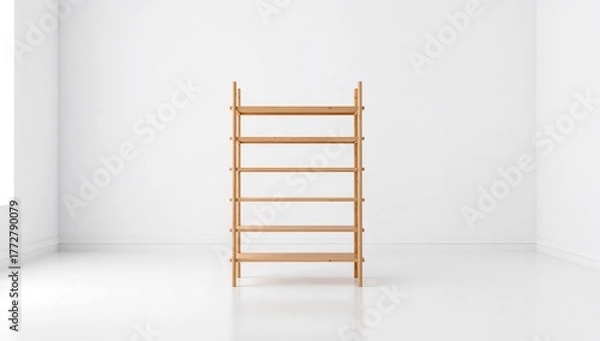 Fototapeta Empty bread shelves, reflecting supply chain issues, World Hunger Day