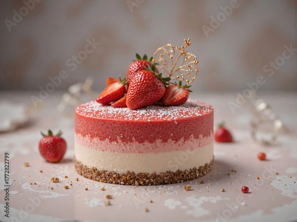 Obraz cake with strawberries