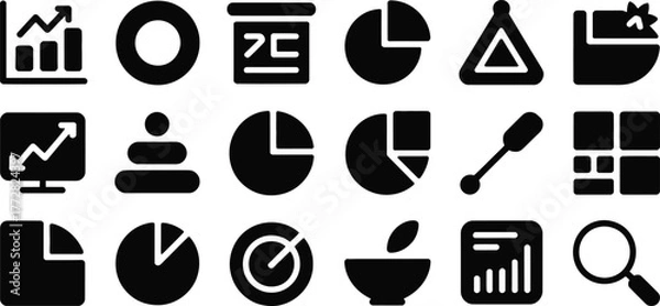 Obraz Minimalist black and white file document icon with folded corner design