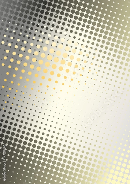 Obraz dots background orange black1