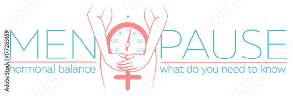Obraz concept of menopause banner