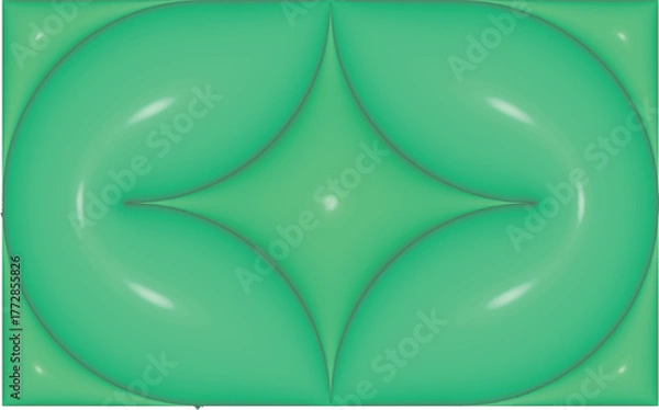 Fototapeta Smooth flowing blue liquid wave design with a soft satin texture pattern background