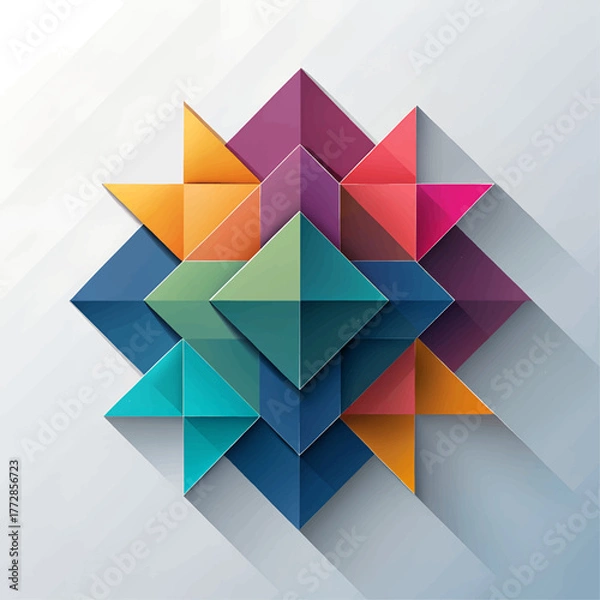 Fototapeta abstract triangle background