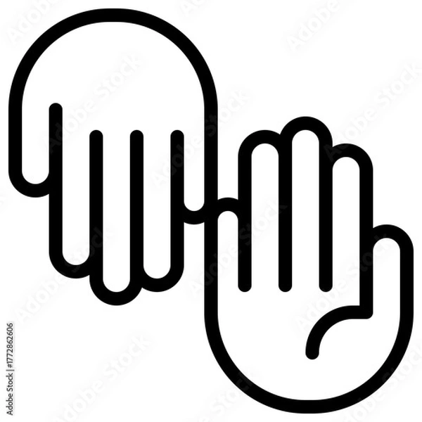 Obraz Charity Icon with Line Style