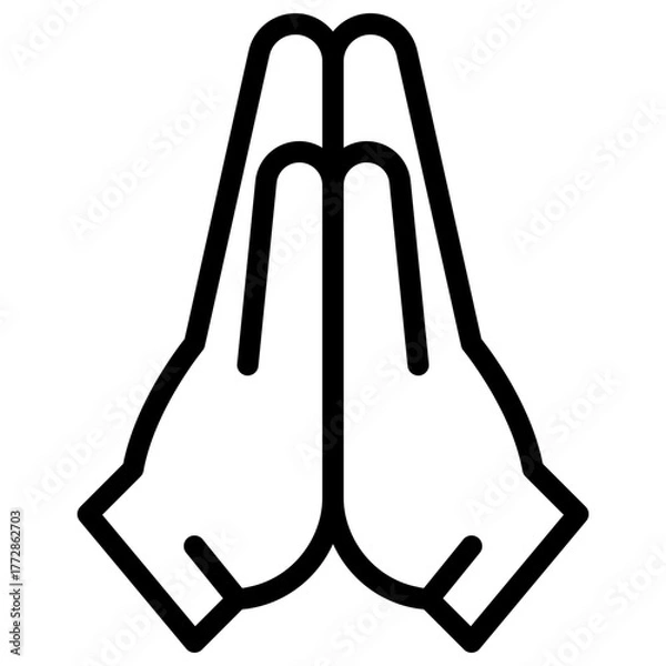 Obraz Sorry Sign Icon with Line Style