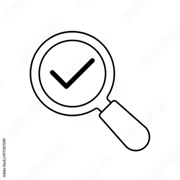 Fototapeta Find icon outline editable stroke line drawing eps