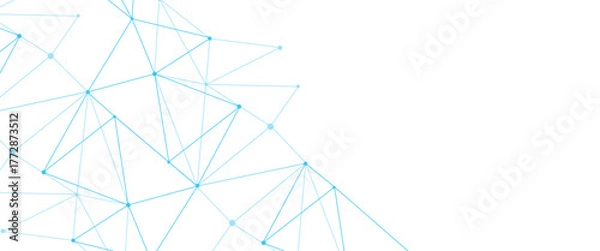 Fototapeta Vector new style abstract minimalist lines and dots technology pattern geometric background