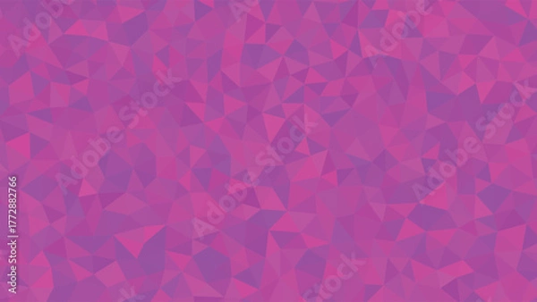Fototapeta Vibrant geometric mosaic pattern in bright magenta and purple hues energetic abstract design