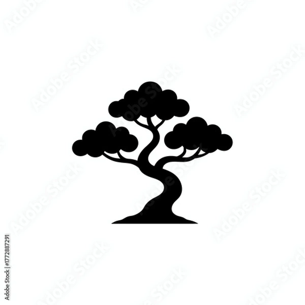 Obraz bonsai tree vector icon