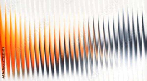Fototapeta Abstract vertical lines in gradient orange color patterns, symbolizing dynamism. The interplay of colors creates a visually striking and engaging design