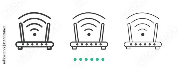 Fototapeta Transmission Device icon. Thin line icon vector