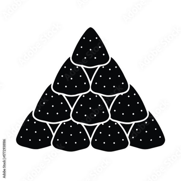 Fototapeta Date Filled Makrout Pyramid Shape