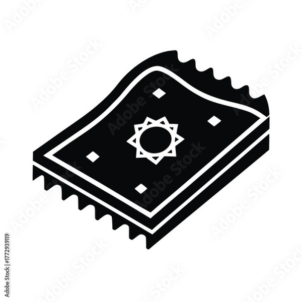 Fototapeta Desert Arab Carpet Vector Illustration