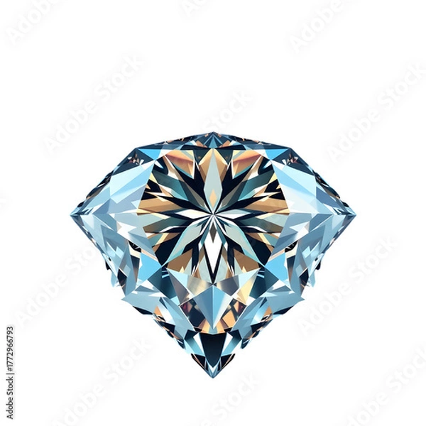 Obraz diamond on white background