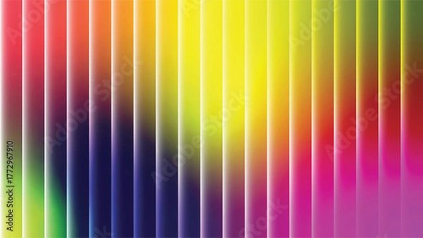 Fototapeta Vertical Color Gradient Stripes abstract background