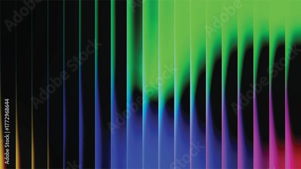 Fototapeta Vertical gradient light streaks abstract background