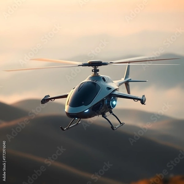 Obraz helicopter in the sky