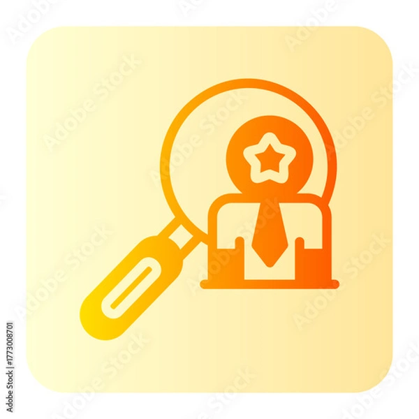 Fototapeta search user gradient icon