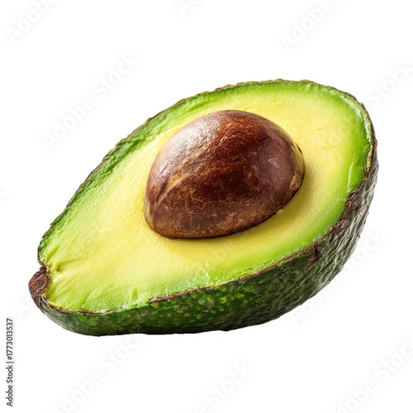 Fototapeta Sliced avocado with seed png fruit png healthy png green png fresh png tropical png food png nutrition png halves png pit png transparent background image