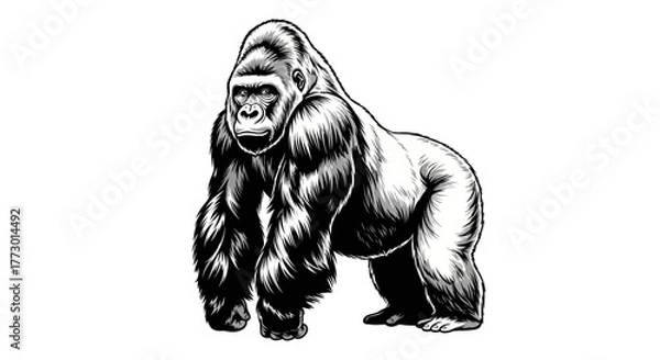 Fototapeta Modern abstract geometric shapes with flowing lines and curves