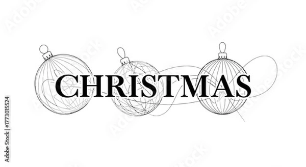 Fototapeta Stylized whisk with swirling lines and abstract shapes