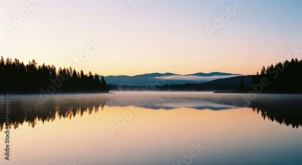 Fototapeta Calm Lake Reflection