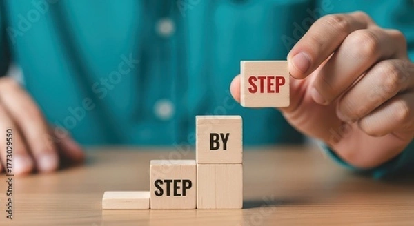 Obraz Step by step progress